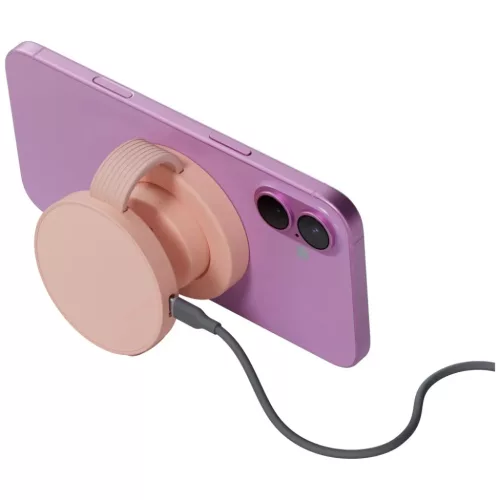 iPhone/Watch/AirPods Bazic GoMag Trio 2 3in1 15W mágneses vezeték nélküli töltő rózsaszín