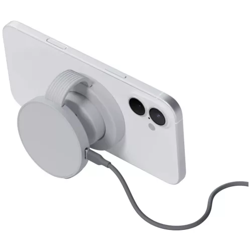 iPhone/Watch/AirPods Bazic GoMag Trio 2 3 az 1-ben 15W mágneses vezeték nélküli töltő szürke