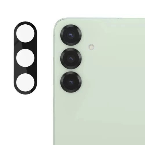 Techsuit - Teljes kameraüveg - Samsung Galaxy S25 Plus - Fekete üvegfólia