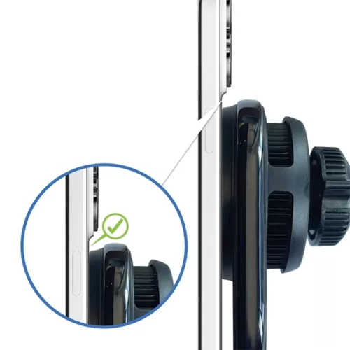 iPhone MagSafe Araree Renergy AM15V vezeték nélküli tartó autórácsra fekete