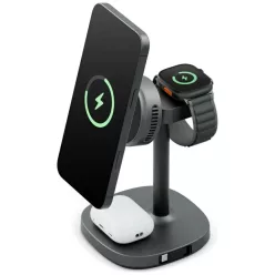  Energea MagArctic Stand 4-in-1 Qi2 Töltőállomás hűtéssel és kábellel grafit