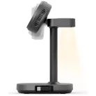 Energea MagArctic Stand 4-in-1 Qi2 Töltőállomás hűtéssel és kábellel grafit