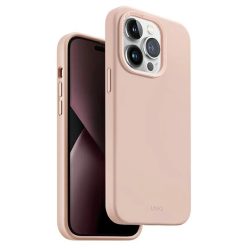   iPhone 14 Pro tok UNIQ Lino Hue tok Magclick Töltés rózsaszín