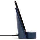 Lexon City Energy Pro 10W vezeték nélküli töltő Bluetooth hangszóróval, sötétkék