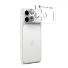 iPhone 17 Pro Max Spigen Optik Pro XL "EZ Fit" Kamera Védőfólia Ezüst