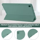Samsung Galaxy Tab S6 Lite (2020/2022/2024) Techsuit - Flex Trifold (tolltartóval) - Zöld. tok