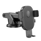 Borofone Autós tartó BH93 tapadókorongos, műszerfal/szélvédő számára, 360°-ban állítható, teleszkópos kar, 4,7–7" - Fekete