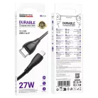 Borofone Energy Series BX121 Type-C to Lightning adatkábel PVC 27W 1m fekete