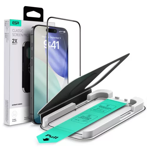 iPhone 17 Air Átlátszó ESR Edzett Üveg UltraFit üvegfólia
