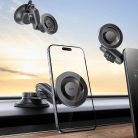 ESR Autós tartó OmniLock (2B5240162) - Műszerfalra, 360°, Mágneses, Rugalmas gömbcsuklós kar, Alumínium - Fekete/Karbon szálas