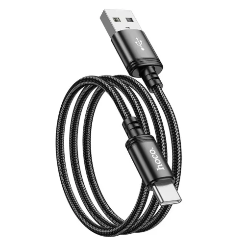 USB-A - USB-C Kábel Hoco X89, 60W, 3A, 1m, Fekete