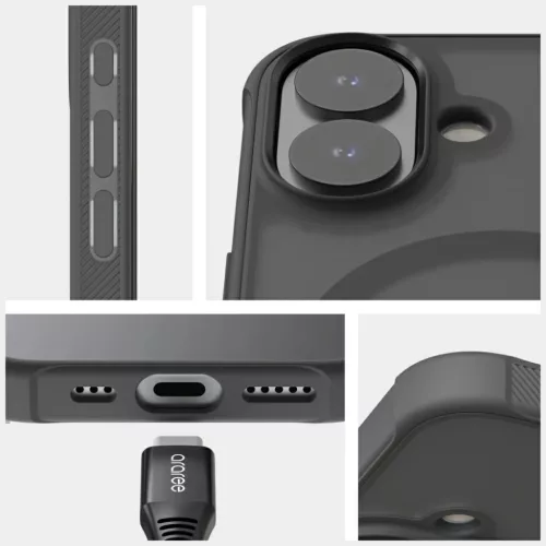 iPhone 17 Araree Duple M Armor MagSafe fekete tok