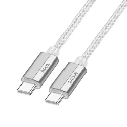 USB-C to USB-C kábel Hoco U134, 240W, 1.8m, Szürke