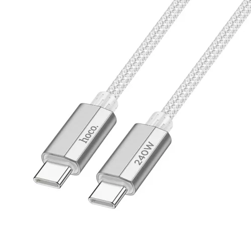 USB-C to USB-C kábel Hoco U134, 240W, 1.8m, Szürke