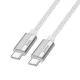 USB-C to USB-C kábel Hoco U134, 240W, 1.8m, Szürke