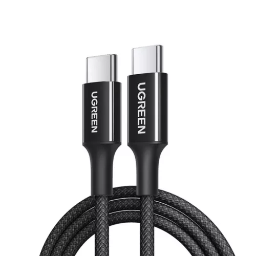 UGREEN L501 USB-C - USB-C kábel, 60W, 3A, 1m, fekete