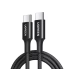 USB-C to USB-C Kábel UGREEN L502, 100W, 5A, 1m, Fekete
