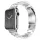 Apple Watch 1/2/3/4/5/6/7/8/9/10/SE/SE 2 (38/40/41/42mm) Techsuit - Ezüst Watchband (W036)