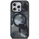 iPhone 15 Pro Max Tumi TUHMP15XTCAMK fekete keménytok Frosted Camo Mintával és MagSafe Tok