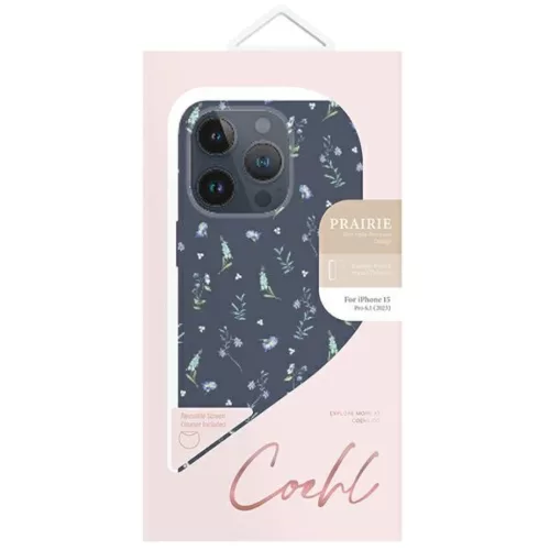iPhone 15 Pro 6.1" UNIQ Coehl Prairie navy blue/lavender blue tok