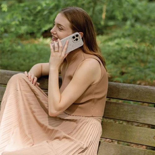 iPhone 14 Pro UNIQ Coehl Terrazzo tok homokkő