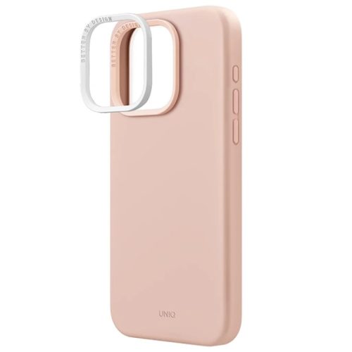 iPhone 15 Pro Max UNIQ Lino Hue Magclick Charging tok blush rózsaszín