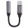 Yesido Type-C to Jack 3.5mm Fekete Audio Kábel Adapter (YAU19)