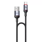 Yesido - Data Cable (CA183) - Type-C to Type-C, Gyors töltés, 60W, 3A, 480Mbps, Alumínium ötvözet, 2m - Fekete