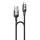 Yesido - Data Cable (CA183) - Type-C to Type-C, Gyors töltés, 60W, 3A, 480Mbps, Alumínium ötvözet, 2m - Fekete
