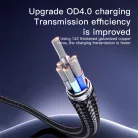 Yesido - Data Cable (CA183) - Type-C to Type-C, Gyors töltés, 60W, 3A, 480Mbps, Alumínium ötvözet, 2m - Fekete