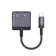 Lito - Audio Adapter (LA04T) - Type-C Jack 3.5mm-re, Type-C, Támogatott hívások, Gyors töltés, Hangerőszabályzás, 60W - Fekete
