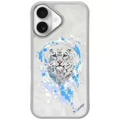iPhone 16 Nimmy Panther MagSafe tok világosszürke tok