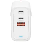4smarts Flex 65W hálózati USB-C töltő adapter 2xUSB-C + 1xUSB-A fehér
