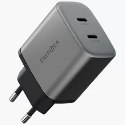   Energea Ampcharge GaN45 2xUSB-C PD/PPS/QC3.0 45W hálózati töltő - szürke