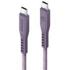 USB-C - USB-C kábel 1.5m lila 240W 5A PD gyors töltés