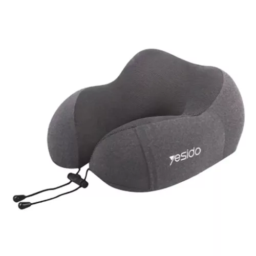 Yesido - Nyakpárna (MG17) - Kötöttanyagos, memóriahabos párnamag, ergonomikus kialakítás - Szürke