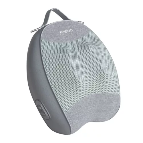 Yesido Háttámasz Masszírozó (MG15) - Fűtési funkcióval, Csendes működés, 32W, 2000mAh - Szürke