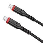 Hoco X59 USB-C - USB-C kábel PD QC 3A 60W 1 m fekete