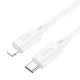 iPhone Kábel USB-C - Lightning Hoco PD 2,4A 20W 1 m fehér