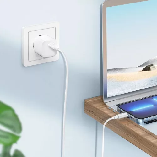 iPhone Kábel USB-C - Lightning Hoco PD 2,4A 20W 1 m fehér