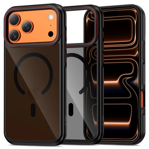 iPhone 17 Pro Max Tech-protect Maghybrid Magsafe fekete/piros tok