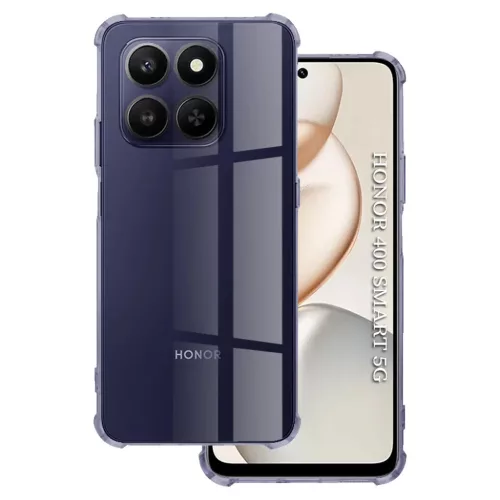 Honor 400 Smart / X7d 4G Smoke Black Shockproof Clear Silicone Techsuit tok