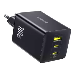   Baseus EnerFill FE11 100W Fali Töltő 2 x USB-C + USB-A - Fekete