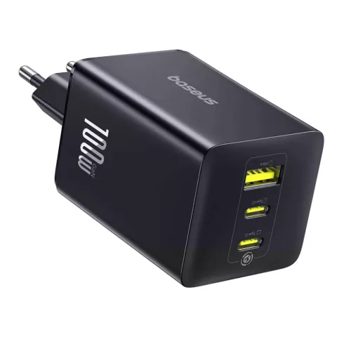 Baseus EnerFill FE11 100W Fali Töltő 2 x USB-C + USB-A - Fekete