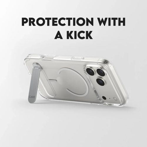 iPhone 17 Pro Max PanzerGlass® - CARE Feature Kickstand MagSafe - Átlátszó tok