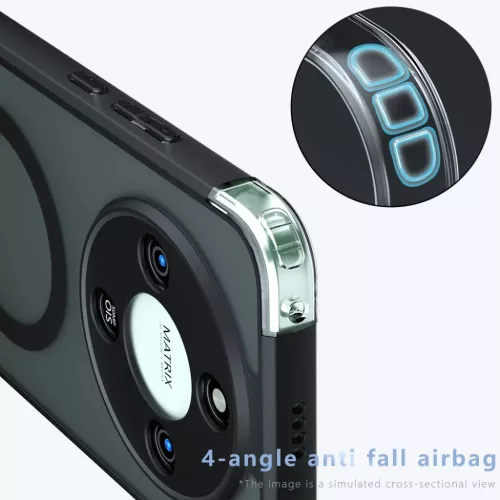 Honor Magic8 Lite Frosted Black Techsuit - PureFrost MagSafe tok