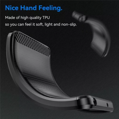 Honor Magic8 Lite Fekete Techsuit Carbon Silicone tok