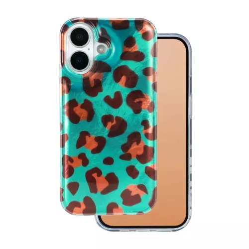 iPhone 16 tok állatminta tok 6,1" Őrült Gepárd