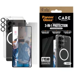   CARE by PanzerGlass 3 az 1-ben tok + Privacy üvegfólia + Lencsevédő Samsung Galaxy S25 Ultra
