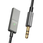 Mcdodo Type-C to Jack 3.5mm Audio Kábel (CA-8700), Spirál Design, Nylon Fonott, 1.7m - Fekete